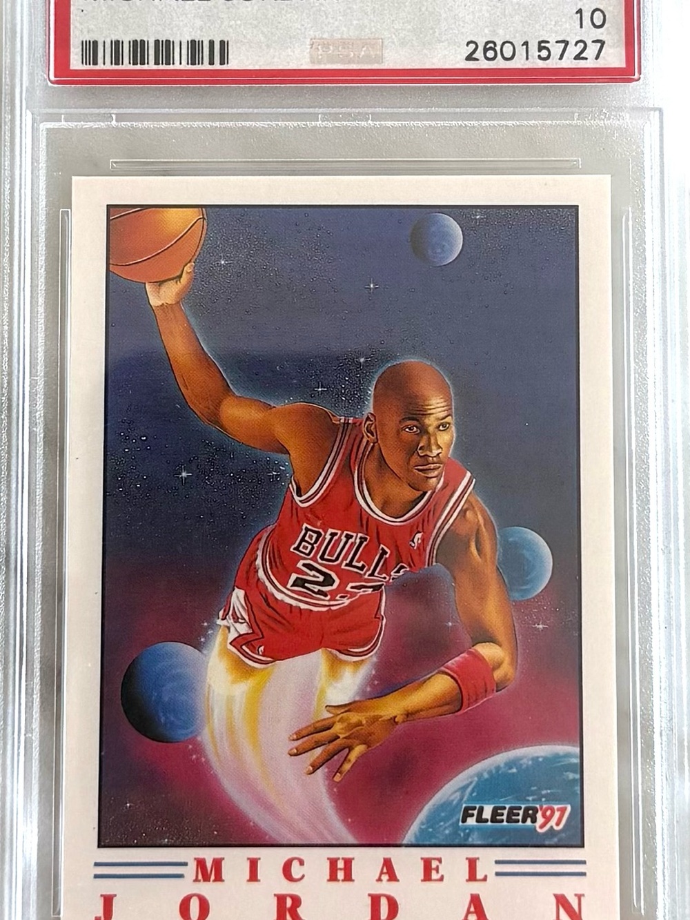 1991-92 Fleer Michael Jordan Pro Vision #2 PSA 10 GEM MINT